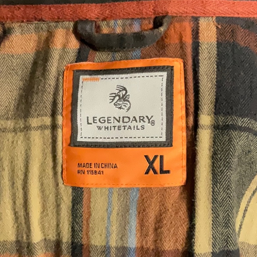 Men's Brown Legendary Whitetails Flannel lined Jacket - Picture 2 of 9